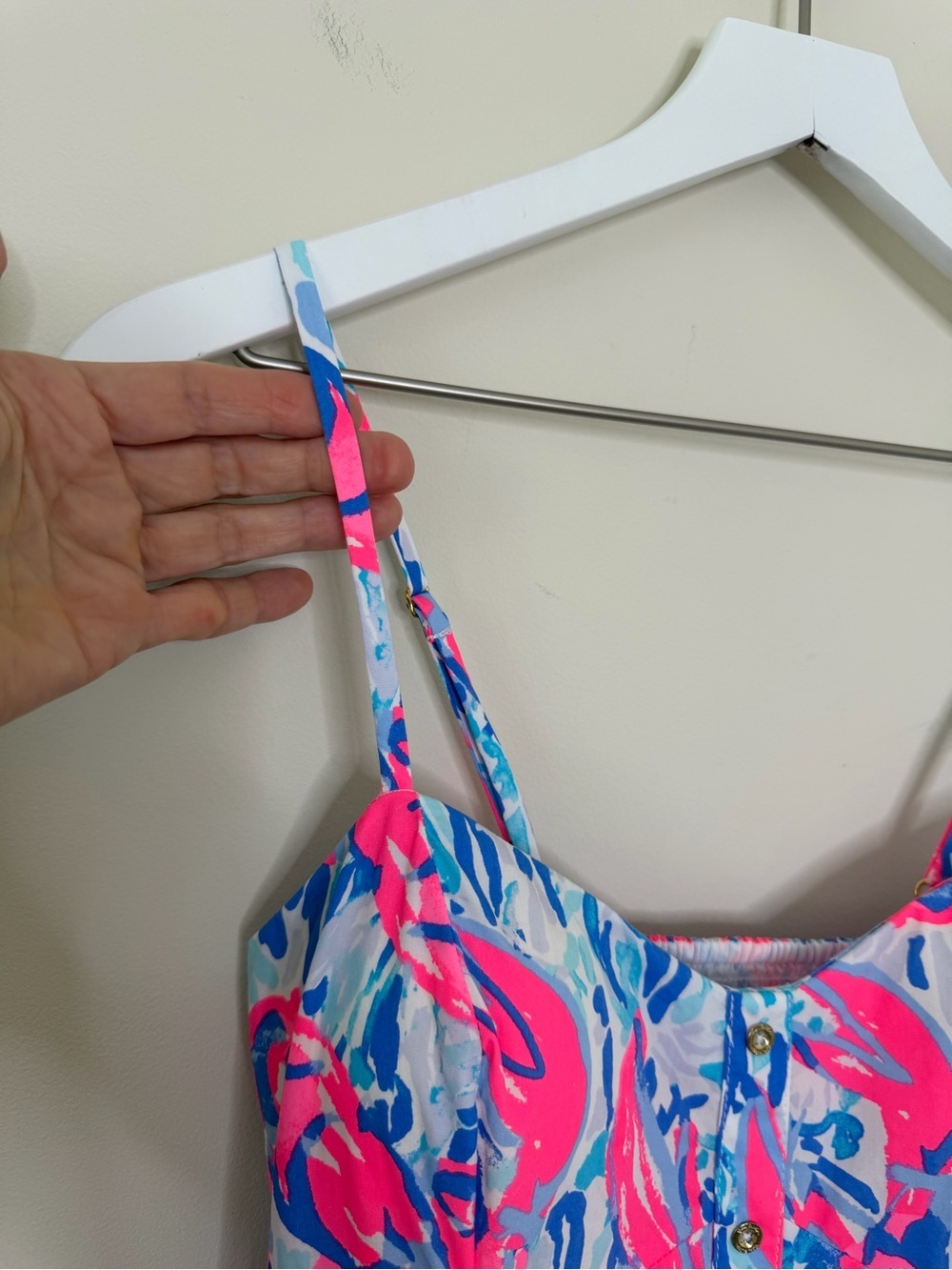 The Lilly Pulitzer Easton Dress in Cracked Up Cosmic Coral Resort Wear wedding - Picture 3 of 13
